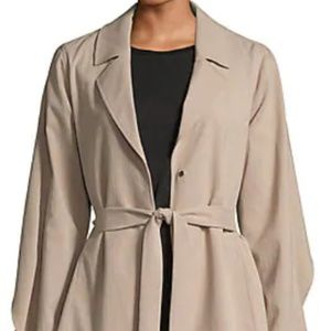 H BY HALSTON - Tan Soft Trench Coat Size XL